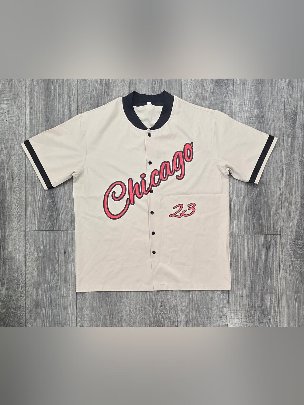 SHEIN Chicago #23 Baseball Jersey Button Shirt M.